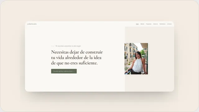 Captura: Paula Márquez Brandon | Web de acompañamiento para mujeres
